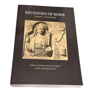 Religions Of Rome Vol 2 Sourcebook Beard North Price Trade PB Cambridge Black
